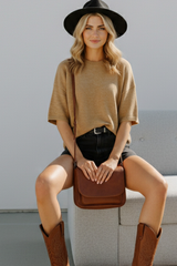 Gray Gwen Oversized Sweater Top Top