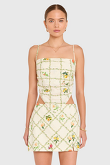 Lavender Juna Top in Trellis Print Top
