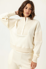 Beige Senette Pullover Sweater