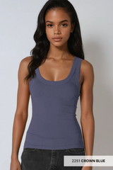 Gray Belle Reversible Ribbed Tank Tank