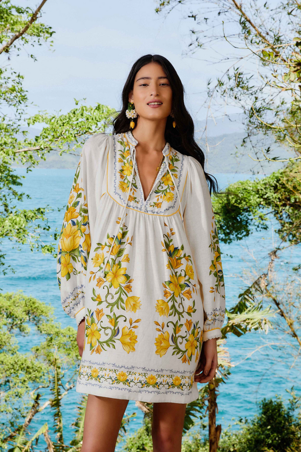 Gray Sicily Off White Mini Dress Mini Dress