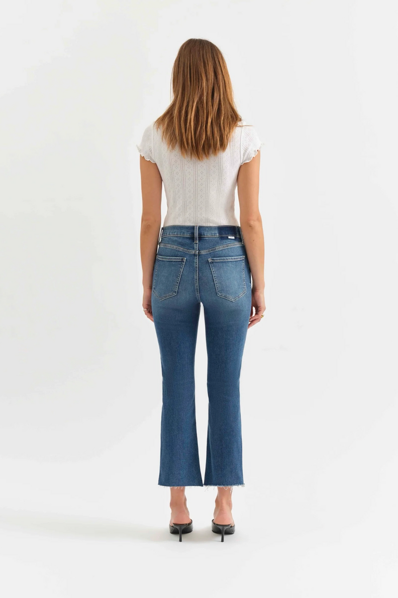 Lavender Shy Girl High Rise Crop Flare | Influencer Jeans