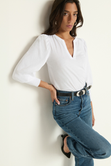 Antique White Flora Tee Top