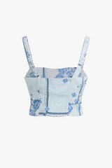 White Smoke The There For You Top in Floral Scarf Top