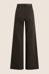 Black The Mischa Super High Rise Wide Leg Ankle | Espresso Pant