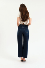 White Smoke Pleaser High Rise Wide Ankle | Magic Hour Jeans