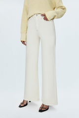Lavender Lana High Rise Ultra Wide Leg Jean | Ecru Jeans