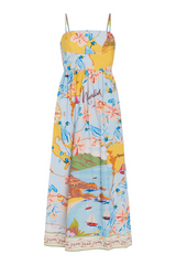 White Smoke Lillian Dress in Voyage Midi Dress
