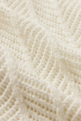 Light Gray Falling Waters Crochet Dress Mini Dress