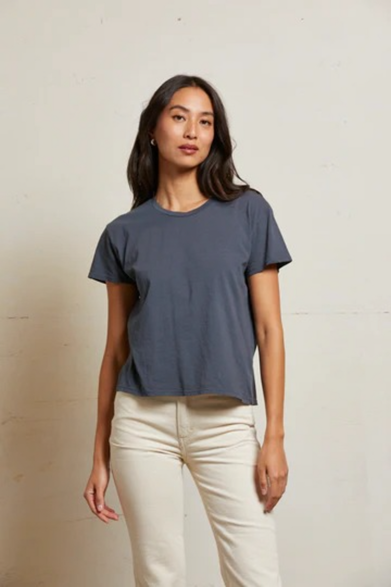 Gray Harley Boxy Crew Tee T Shirt