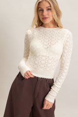 Sweet Disposition Crochet Sweater