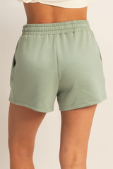 Antique White River Drawstring Short Short