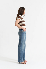 White Smoke Keeper Low Rise Straight | Heartbeat Jeans