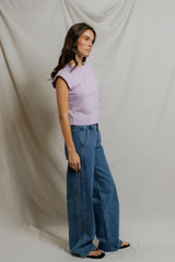 Gray Porter Cap Sleeve Tee T Shirt