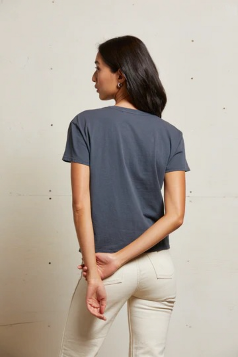 Gray Harley Boxy Crew Tee T Shirt