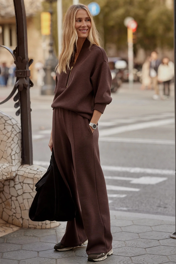 Rosy Brown The Wide Leg Pant 30 Pant