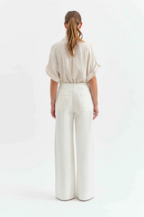 Lavender Madison Mid Rise Wide Leg | Milkshake Jeans