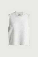Beige Shea Crop Tank Tank Top