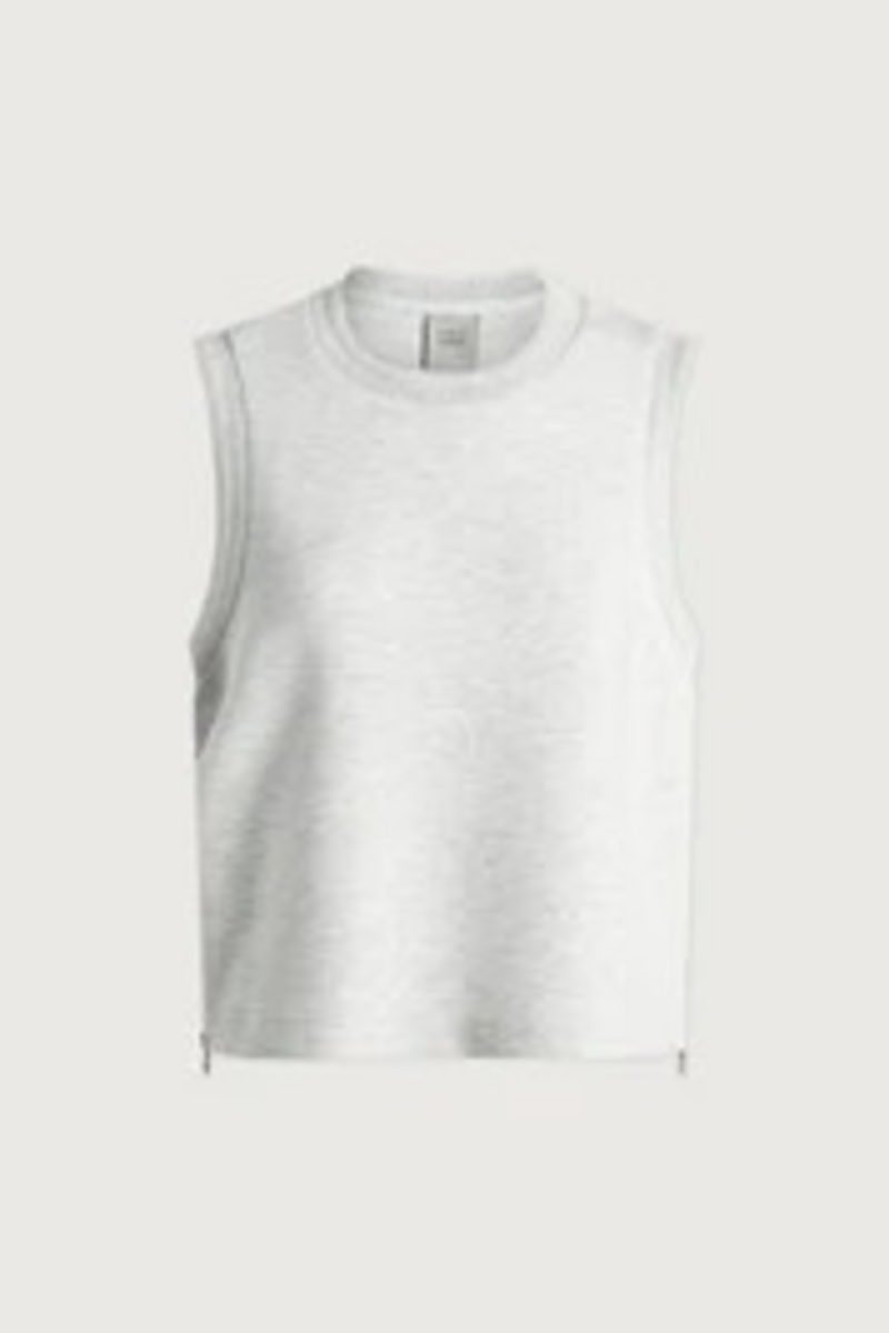 Beige Shea Crop Tank Tank Top