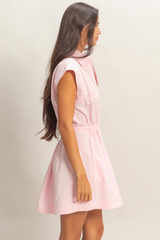 Gray Daly Shirred Mini Dress Mini Dress