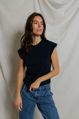 Gray Porter Cap Sleeve Tee T Shirt