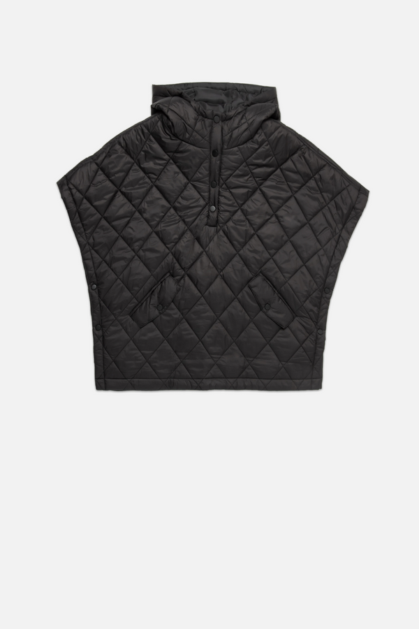White Smoke Otis Puffer Poncho poncho