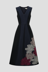 Light Gray Aria Tea Length Dress Formal Dress