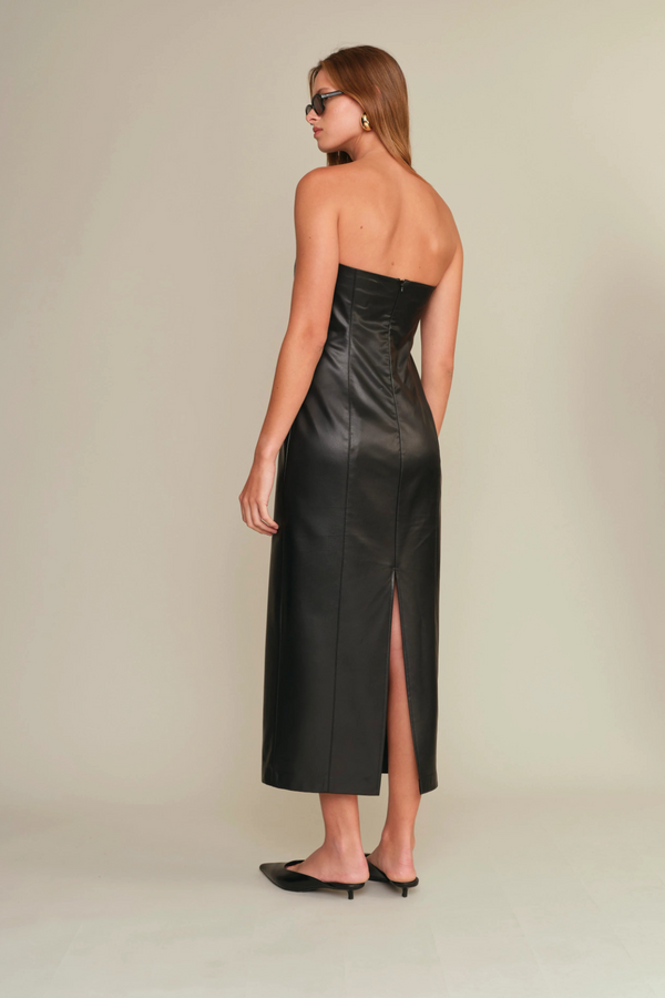 Gray Emmet Strapless Dress Maxi Dress