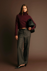 Dark Slate Gray Pugliese Turtleneck Sweater Sweater