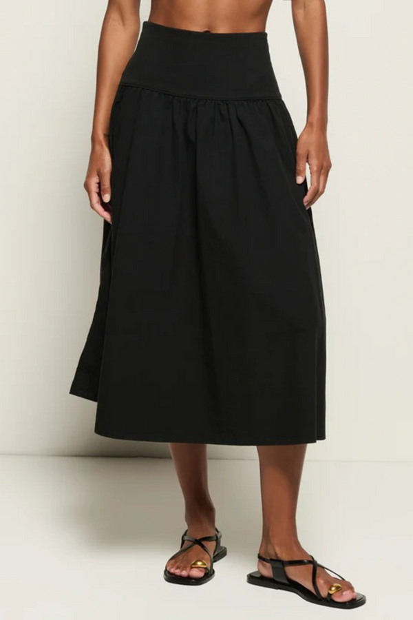 Light Gray Ava Midi Skirt Midi Skirt