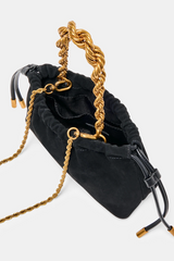 White Smoke Cleo Drawstring Bag Purse