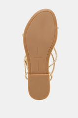 Kenley Sandals | Gold Leather