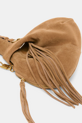 White Smoke Zury Mini Wristlet Handbags