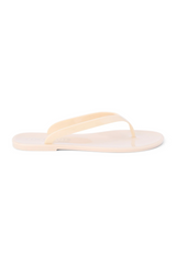 White Smoke Olsen Jelly Flip Flops | Nude Flip Flop