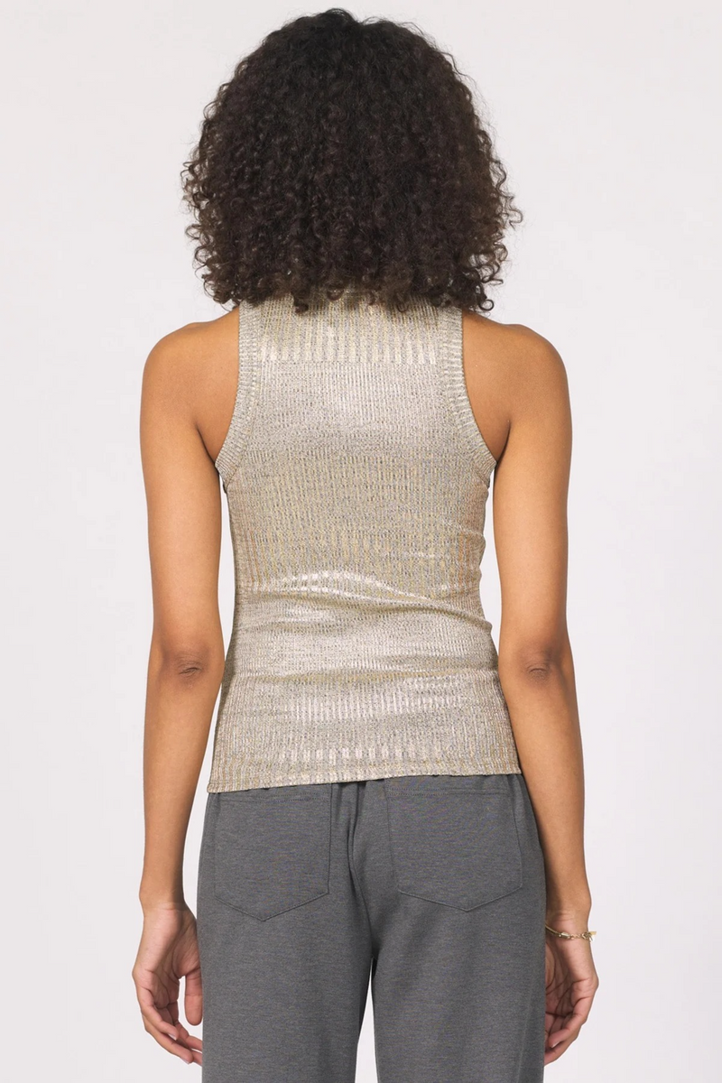 Dark Slate Gray Pamela Foil Tank Tank