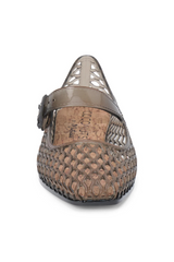 White Smoke Vicky Mary Jane Flat Shoe