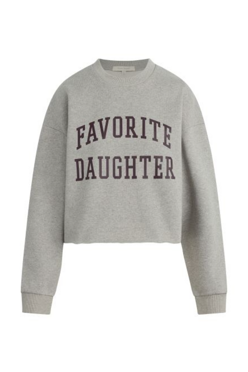 Dark Gray The Cropped Collegiate Sweatshirt Sweatshirt