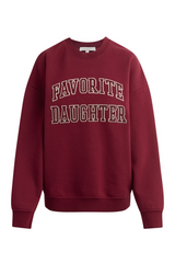 Saddle Brown The Collegiate Embroidery Sweatshirt Sweatshirt