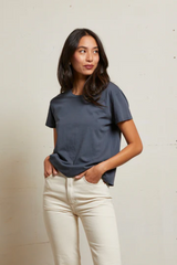 Gray Harley Boxy Crew Tee T Shirt
