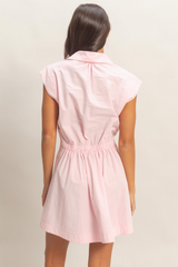 Gray Daly Shirred Mini Dress Mini Dress