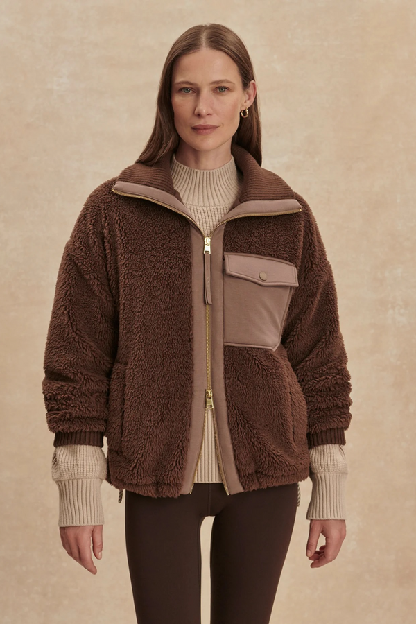 Tan Lowell Sherpa Jacket Jacket