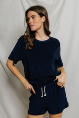 Black Summer Loop Terry Sweatshort Short