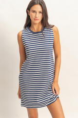 Seashell Carson Striped Mini Dress Mini Dress