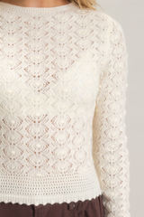 Sweet Disposition Crochet Sweater