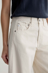 Gray Hattie Crop High Rise Barrel | Opal Stone Jeans