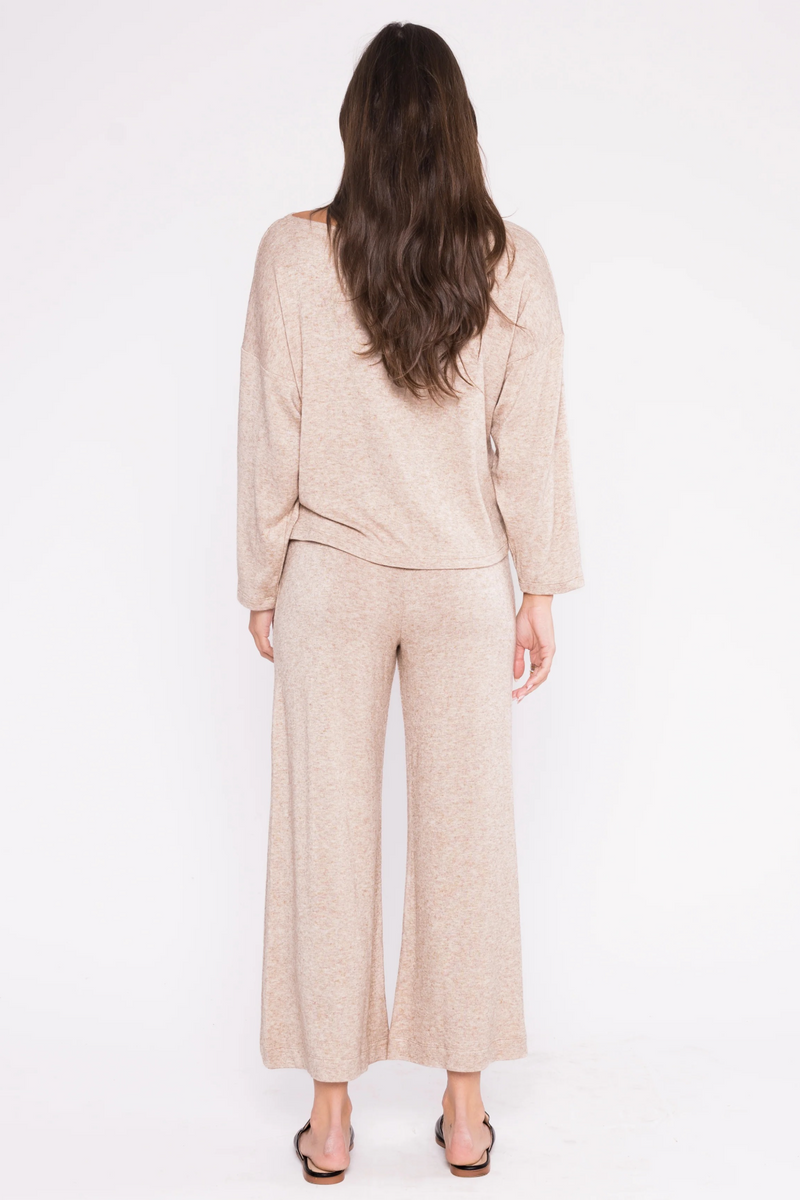 Misty Rose Sweater Boat Neck Top Sweater