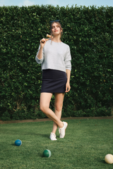 Black Stand In Cropped Sweater Sweater