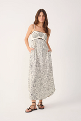 Misty Rose Off White Shell Vibe Embroidered Maxi Dress Maxi Dress