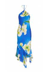 White Smoke Gabriella Midi Dress in Mallorca Print Midi Dress