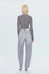 Lavender Wes High Rise Barrel Jean | Enigma Jeans